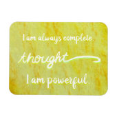 "Gedanken" Gelber Power Chakra Worte Magnete (Horizontal)