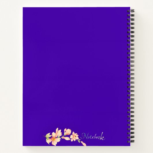 Gedanken im Bloom-Notebook Notizblock (Rückseite)