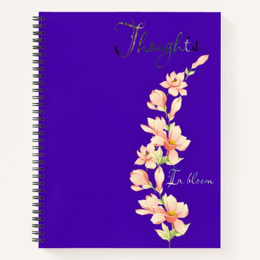 Gedanken im Bloom-Notebook Notizblock (Vorderseite)