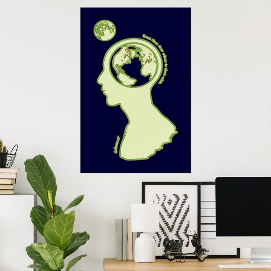 Gedanken im Orbit Poster (Heimbüro)