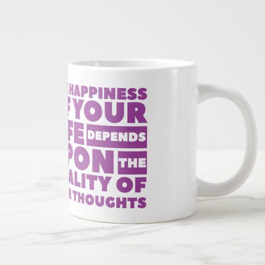 Gedanken - Jumbo-Tasse (Rechts)