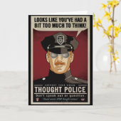 Gedanken-Polizei kardiert Karte (Gelbe Blume)