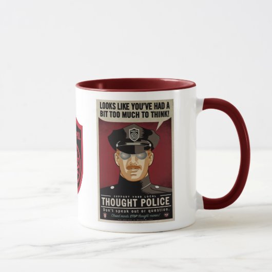Gedanken-Polizei-Tasse Tasse (Rechts)