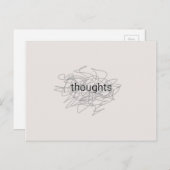 Gedanken Postkarte (Vorne/Hinten)