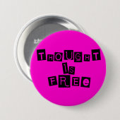 Gedanken sind frei button (Vorne & Hinten)