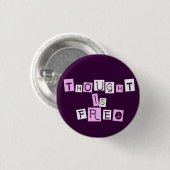 Gedanken sind frei button (Vorne & Hinten)
