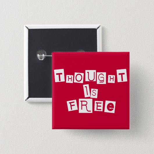 Gedanken sind frei button (Vorne & Hinten)
