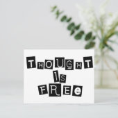 Gedanken sind frei postkarte (Stehend Vorderseite)