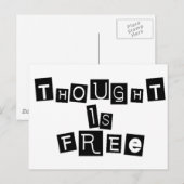Gedanken sind frei postkarte (Vorne/Hinten)