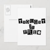 Gedanken sind frei postkarte (Vorne/Hinten)