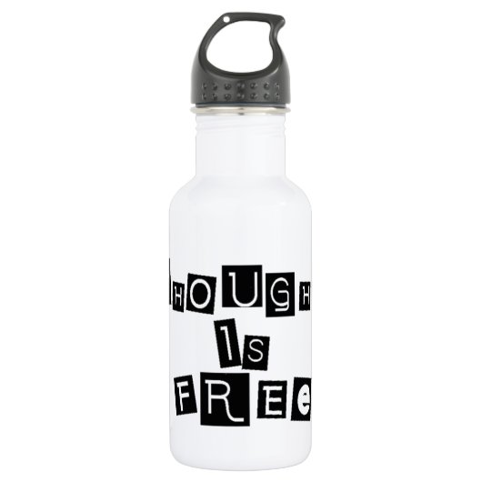 Gedanken sind frei trinkflasche (Vorderseite)