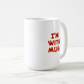 Gedanken-Spirale "ich bin mit der Tasse" 15 Unze. Kaffeetasse (VorderseiteRechts)