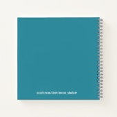 Gedanken Träume Pläne Boho Mandala Muster Notizblock (Rückseite)