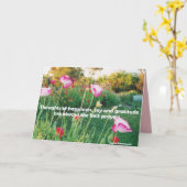 Gedanken über Glück florale Blume Gartenkarte Karte (Gelbe Blume)