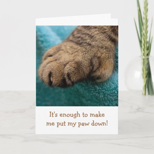 Gedanken über Krebs Funny Karte (Vorderseite)