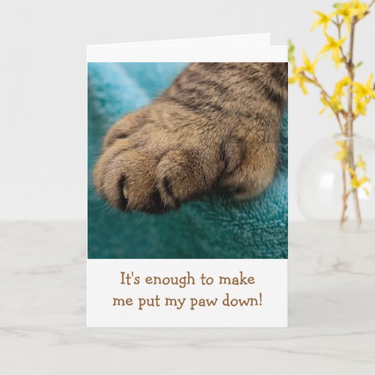 Gedanken über Krebs Funny Karte (Gelbe Blume)