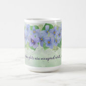 Gedanken über Liebe Violett-Blume Kaffeetasse (Mittel)