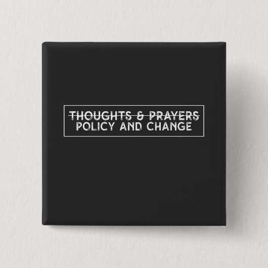 Gedanken- und Gebetspolitik und Wandel Button (Vorderseite)