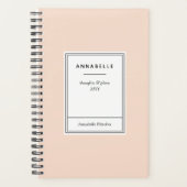 Gedanken und Pläne 2026 Rosa Rosa Eleganter Chic Planer (Vorderseite)