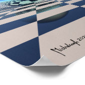 Gedanken und Realität surreale Kunst Poster (Ecke)