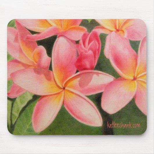 Gedanken von Plumeria mousepad (Vorne)