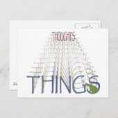 Gedanken werden zu Dingen Postkarte (Vorne/Hinten)