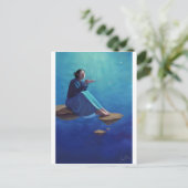 Gedanken wie Rose Petals Postkarte (Stehend Vorderseite)