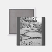 Gedanken zu buchen magnet (Vorderseite/Rückseite)