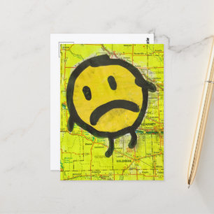 Gedanken zu Nebraska Collage Postkarte
