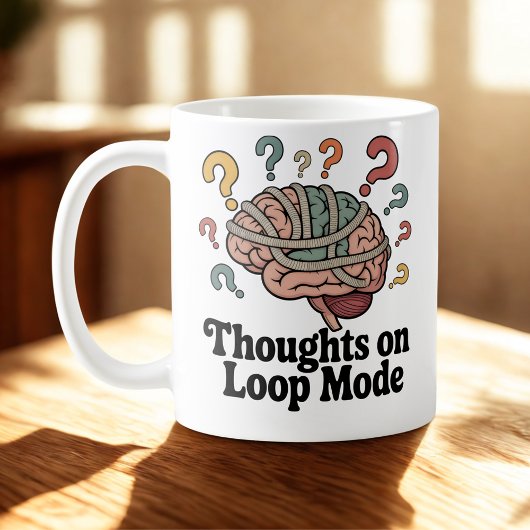 Gedanken zum Loop-Modus | Humor über mentale Spira Kaffeetasse