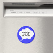 Gedankenballon-Zollworte Magnet (In Situ (Geschirrspüler))