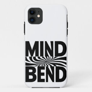 Gedankenbend optische Illusion fett schwarz und we Case-Mate iPhone Hülle
