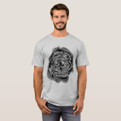 Gedankenbiegeende optische Illusion Hypnotic Geome T-Shirt (Vorne ganz)