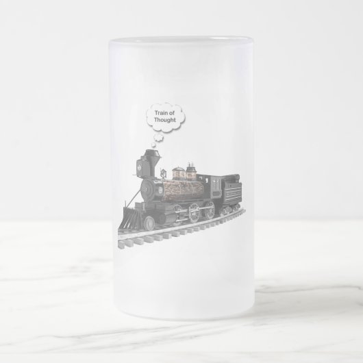 Gedankenbildung Mattglas Bierglas (Mittel)