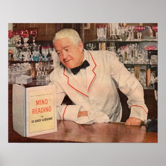 Gedankenlesen im Bar Poster (Vorne)