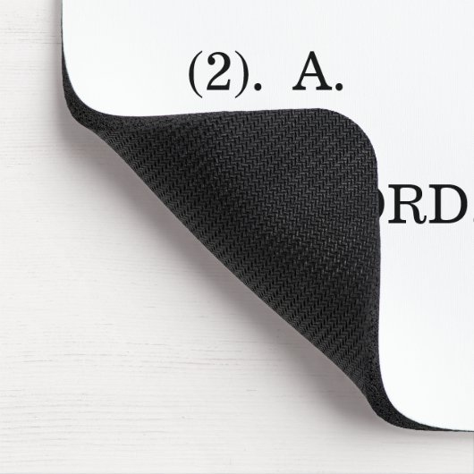 "Gedankenlos" Definition Mousepad (Ecke)