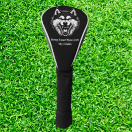 Gedankenreicher Wolf Geschenk Golf Headcover