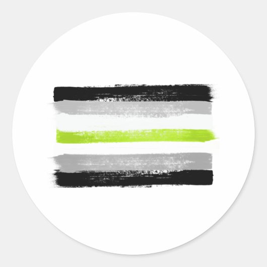 GEDANKENSTEIN PRIDE FLAG RUNDER AUFKLEBER (Vorderseite)