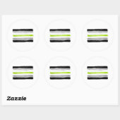 GEDANKENSTEIN PRIDE FLAG RUNDER AUFKLEBER (Blatt)