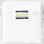 GEDANKENSTEIN PRIDE FLAG RUNDER AUFKLEBER (Tasche)