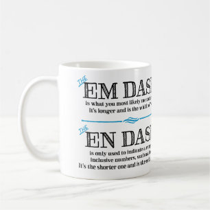 Gedankenstrich-Grammatik-Tasse Interpunktion Gesch Kaffeetasse