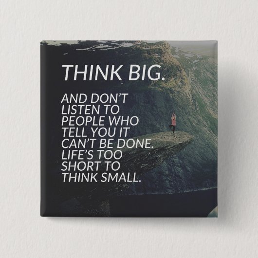 GEDANKENSTRICH - Inspirationsbegriffe Button (Vorderseite)