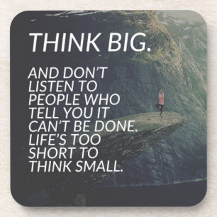 GEDANKENSTRICH - Inspirationsbegriffe Getränkeuntersetzer