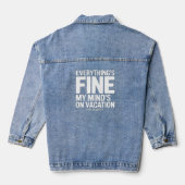 Gedankenurlaub Jeansjacke (Rückseite)