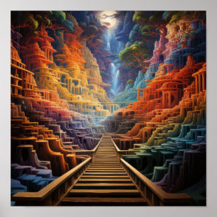 Gedankenverschleierndes Illusion Poster: Lebhafte Poster