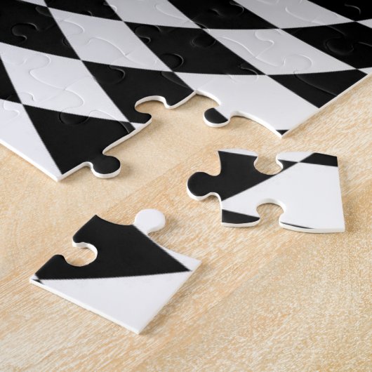 Gedankenverschleierung Schwarz-Weiß-optische Illus Puzzle (Seite)