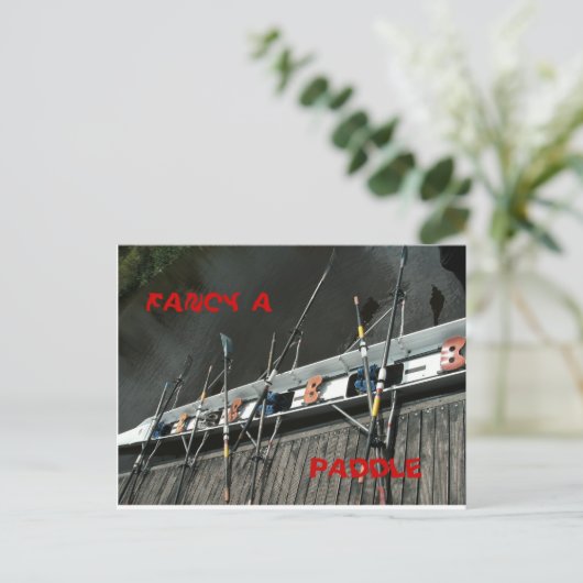 GEDC2103, PADDLE , EXTRAVAGANT A POSTKARTE (Stehend Vorderseite)