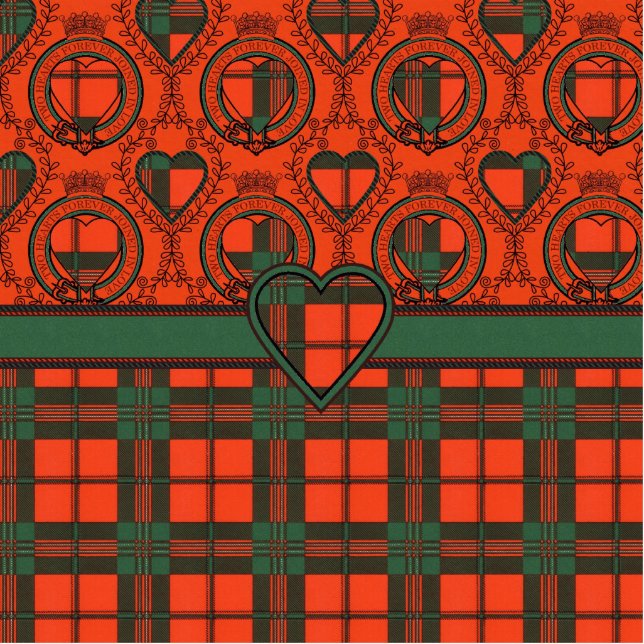 Geddes Clan karierter schottischer Kilt Tartan Fotoskulptur Schlüsselanhänger (Vorne)