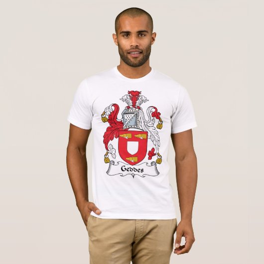 Geddes Familienwappen T-Shirt (Vorne ganz)
