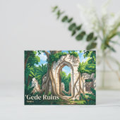 Gede-Ruinen Kenia Postkarte (Stehend Vorderseite)